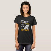 ダートトラックレーシングスプリント車 Tシャツ (正面フル)