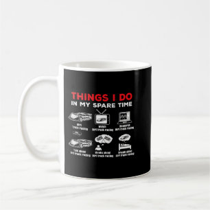 ダートトラックレーシング私の予備の時間のおもしろいテーマ コーヒーマグカップ