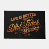 ダートトラックレースの場合は人生が良い ドアマット (正面)