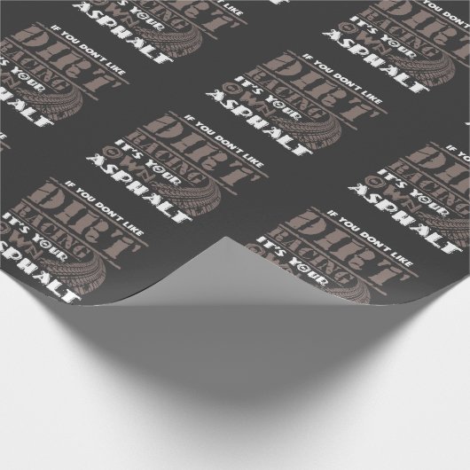 ダートトラックレース用モータースポーツマッドトラックレーサー ラッピングペーパー (角)