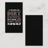 ダートトラックレース用モータースポーツマッドトラックレーサー 名刺 (正面/裏面)