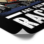 ダートトラックレース週末はレーシングスプリント用 ポスター (角)