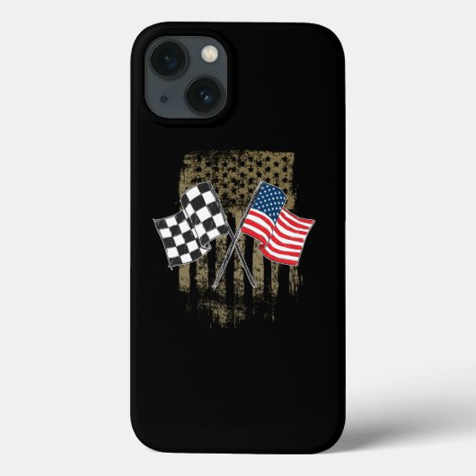 ダートトラックレース・モトクロス・ストックカー・レーシング・ギフト  Case-Mate iPhoneケース (裏面)
