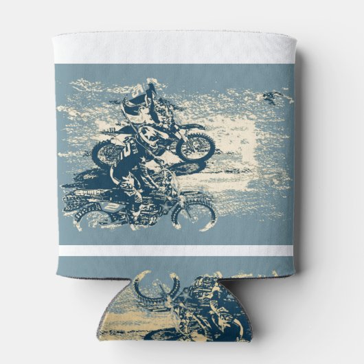 ダートトラック – モトクロスレーシング 缶クーラー (裏面)