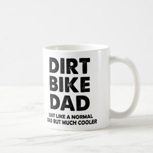 ダートバイクお父さん面白いモトクロスマグカップまたはトラベルマグカップ コーヒーマグカップ
