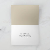 ダートバイクに乗った父の日男 カード (内部)