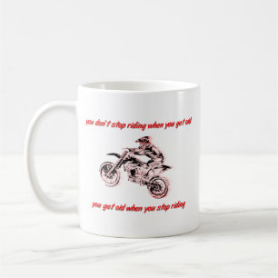 ダートバイクに乗り続けろ モトクロス マグカップ