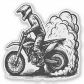 ダートバイクのタイヤバーン シール (正面)