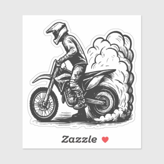 ダートバイクのタイヤバーン シール (シート)