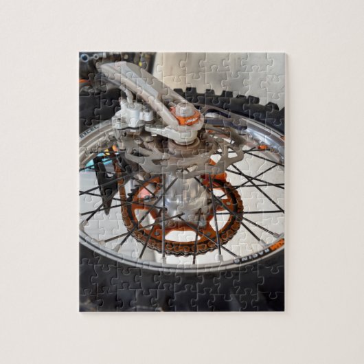 ダートバイクのバックホイールジグソーパズル ジグソーパズル (縦)