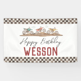 ダートバイクのバナー、ダートバイクのパーティー 横断幕