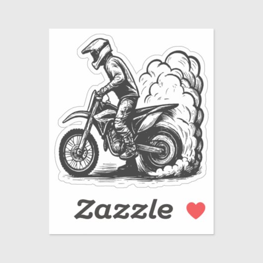 ダートバイクのバーンアウト シール (シート)