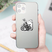 ダートバイクのバーンアウト シール (スマートフォン)