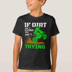 ダートバイクのライダーに乗りたいバイクもしくは自転車に乗る人 Tシャツ
