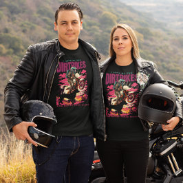 ダートバイクのライダー犬パパ犬の母の冒険 Tシャツ
