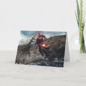 ダートバイクのライダー装飾用クッション カード (裏面)