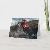 ダートバイクのライダー装飾用クッション カード (正面)