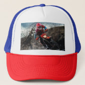 ダートバイクのライダー装飾用クッション キャップ (正面)