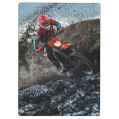ダートバイクのライダー装飾用クッション クリップボード (裏面)