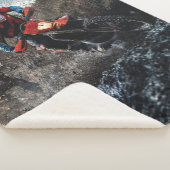 ダートバイクのライダー装飾用クッション シェルパブランケット (3/4)