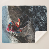 ダートバイクのライダー装飾用クッション シェルパブランケット (正面(横))