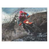 ダートバイクのライダー装飾用クッション テーブルクロス (正面(横))