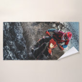 ダートバイクのライダー装飾用クッション バスタオル (バスタオル)