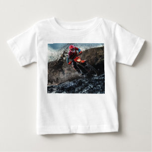 ダートバイクのライダー装飾用クッション ベビーTシャツ