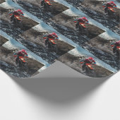 ダートバイクのライダー装飾用クッション ラッピングペーパー (角)