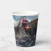 ダートバイクのライダー装飾用クッション 紙コップ (裏面)