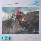 ダートバイクのライダー装飾用クッション 薄葉紙 (クラフト)