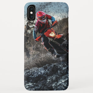 ダートバイクのライダー装飾用クッション iPhone XS MAXケース