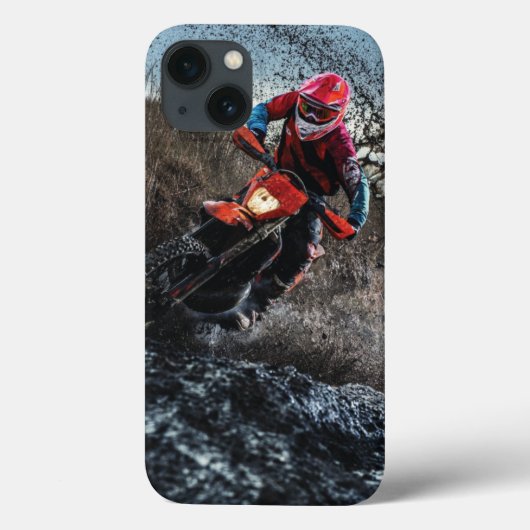 ダートバイクのライダー装飾用クッション Case-Mate iPhoneケース (裏面)