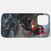 ダートバイクのライダー装飾用クッション iPhoneケース (裏面横)