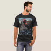 ダートバイクのライダー装飾用クッション Tシャツ (正面フル)