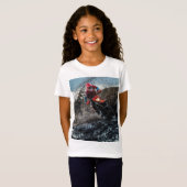 ダートバイクのライダー装飾用クッション Tシャツ (正面フル)