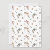 ダートバイクの最初の誕生日パーティーへの招待Boy 招待状 (裏面)