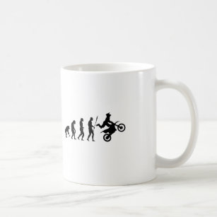 ダートバイクの進化 コーヒーマグカップ