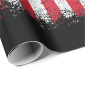 ダートバイクアメリカンフラッグモトクロスバイクもしくは自転車に乗る人メンボーイズV ラッピングペーパー (ロールコーナー)