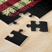 ダートバイクアメリカ国旗4th ジグソーパズル (側面)