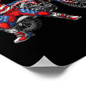 ダートバイクアートライダーモトクロスオートバイダイレクトバイク ポスター (角)