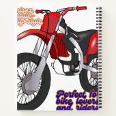 ダートバイクアート ノートブック (裏面)