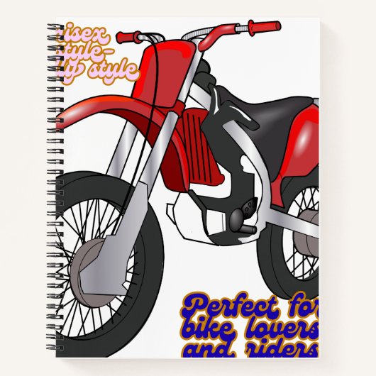 ダートバイクアート ノートブック (正面)