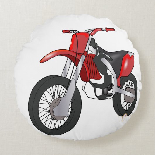 ダートバイクアート ラウンドクッション (正面)