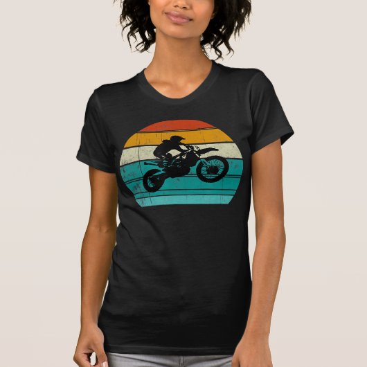 ダートバイクオートバイギフト男性へ Tシャツ (正面)