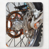 ダートバイクオートバイクホイールコグ、マウスパッド マウスパッド (正面)