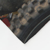 ダートバイクオートバイモトクロスレーシングパーソナライズされた フリースブランケット (角)