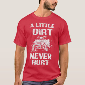 ダートバイククワッド引用文4ホイーラー小さなダートなし Tシャツ