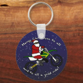 ダートバイクサンタ キーホルダー (正面)