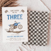 ダートバイクサード誕生日招待状 招待状